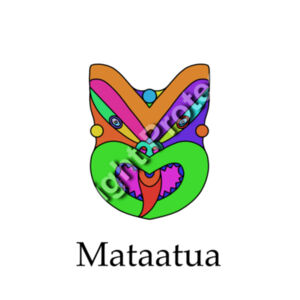 Mataatua Uenuku - Mens Stencil Hoodie Design